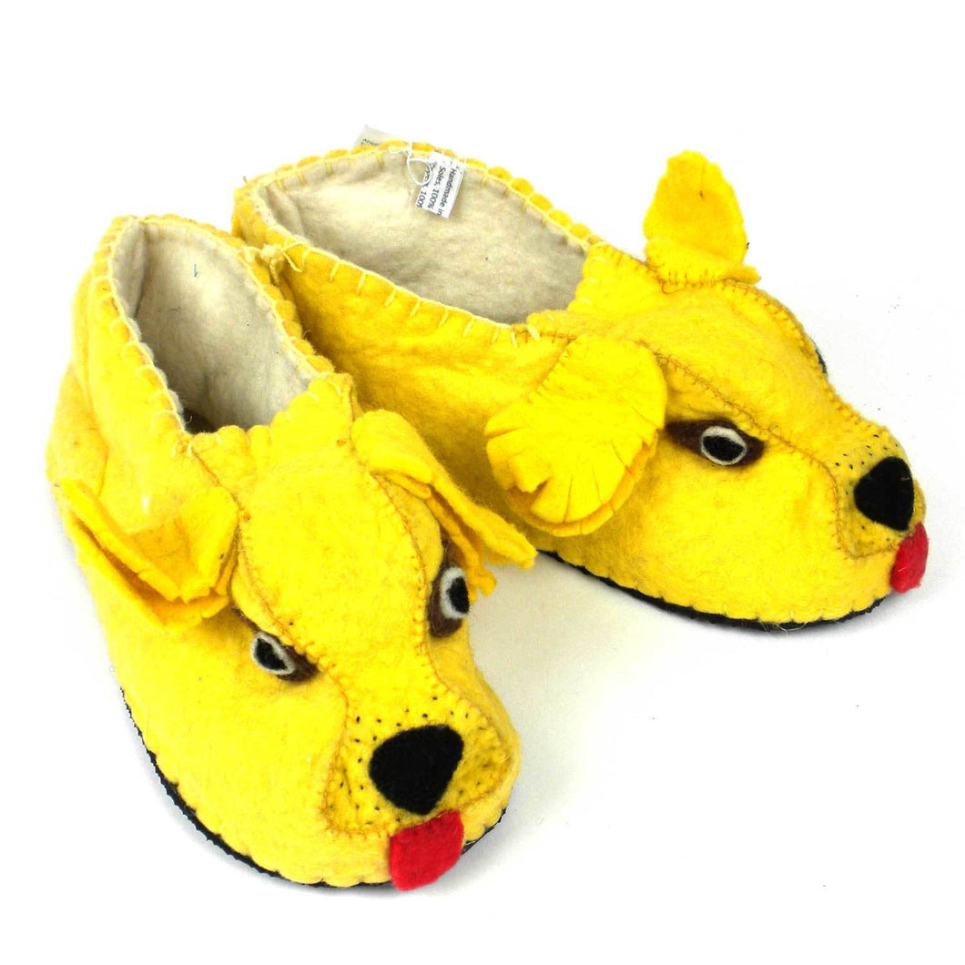 Golden Retreiver Slippers Adult Small - Silk Road Bazaar