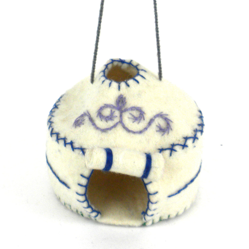 Yurt Felt Holiday Ornament - Thumbnail 4